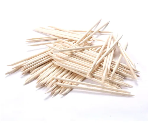 Miniatura 4 de 100 palitos de madera naranja para uñas, removedor de cutículas de doble cara, herramienta de manicura y pedicura para manicura y pedicura