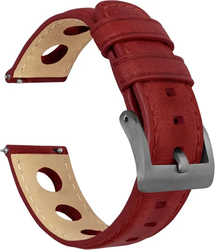Miniatura 39 de Barton Racing & Rally Horween - Correas de cuero con barras de resorte de liberación rápida integradas, longitud estándar para muñecas de 5 a 8