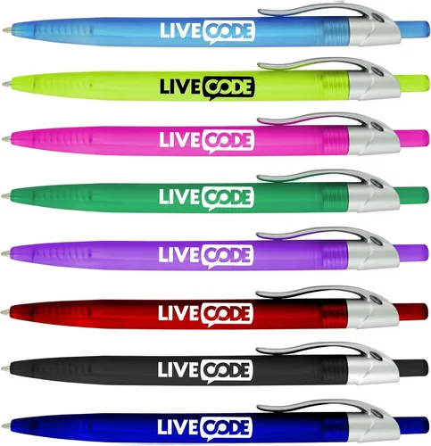 Miniatura 3 de SyPen Bolígrafos personalizados con tu logotipo o texto personalizado, paquete de 500 unidades a granel para negocios, fiestas y eventos, bolígrafos
