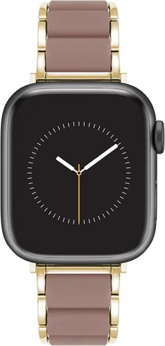 Miniatura 13 de Anne Klein Silicone Fashion Bracelet for Apple Watch, Secure, Adjustable, Apple Watch Replacement Band, Fits Most Wrists Negro/Oro rosa