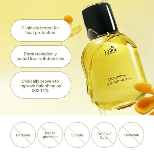 Miniatura 6 de LADOR Aceite Perfume para Cabello Seco y Dañado - Aceite Serum de Brillo con Fragancia Nutritiva Anti-Frizz, Acondicionador Sin Enjuague que