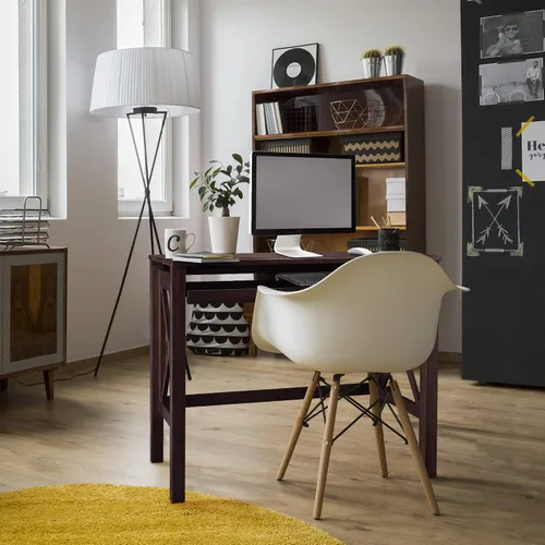 Miniatura 9 de Casual Home Montego - Escritorio plegable con bandeja extraíble, color espresso