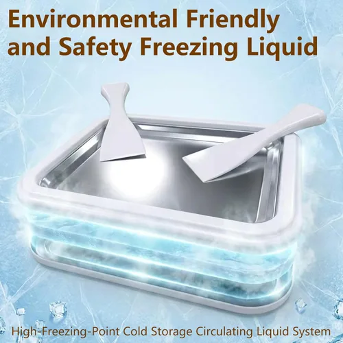 Miniatura 6 de Rolled Ice Cream Maker Kit 2026 Upgraded-【Italy-SOAR-SUS-304】 Stainless Steel- DIY Rolled Ice Cream Tray 【Upgraded High-Freezing Refrigeration】 with