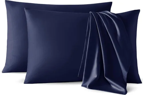 Miniatura 8 de CirclesHome Fundas de almohada de tamaño estándar, fundas de almohada de mezcla de algodón satinado, fundas de almohada suaves y cómodas, protegen