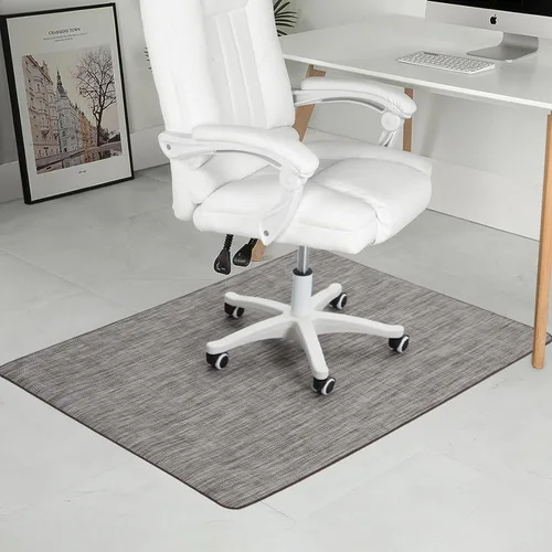 Miniatura 18 de Alfombrilla para Silla para Piso de Madera Dura y Baldosas, 47" x 60" Alfombrilla de Oficina Resistente para Sillas con Ruedas, Antideslizante, Sin