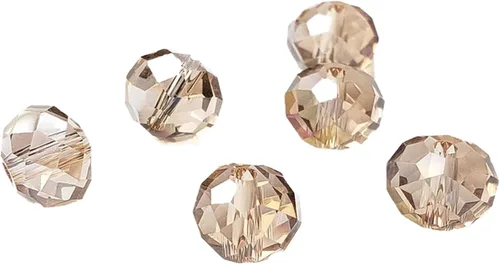 Miniatura 67 de Cuentas de vidrio Rondelle de 0.079 in para hacer joyas, cuentas espaciadoras de Briolette Crytal facetadas para pulseras, collares, aretes