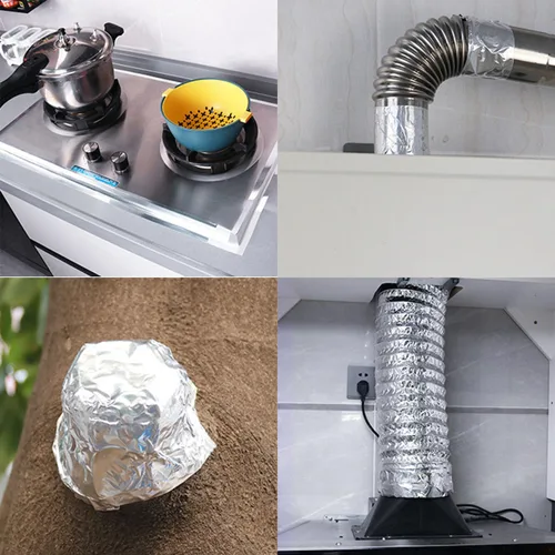 Miniatura 2 de Cinta adhesiva de papel aluminio plateado COSIMIXO 4.0 mil x 2 pulgadas x 20 yardas, resistente, sellado y parcheado de alta temperatura, perfecta
