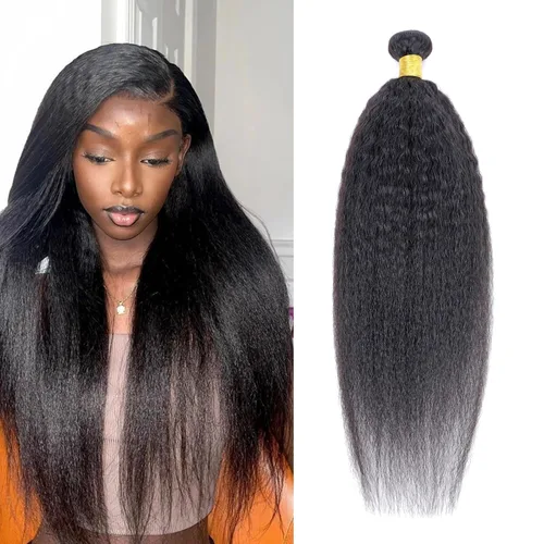 Miniatura 6 de Paquetes de cabello afro rizado y kinky, extensiones de cabello humano de 8 pulgadas, tejido rizado sin procesar, doble entretejido, virgen