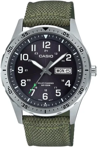 Miniatura 7 de Casio Serie MTPS120L Reloj analógico unisex 100M WR Caja de acero inoxidable Análogo de 3 manecillas (HR, Min, SEC) Indicación de la fecha