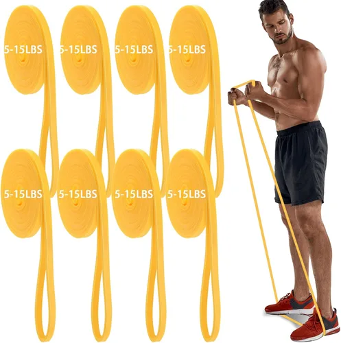Miniatura 10 de Foilswirl 8 piezas de bandas de resistencia, bandas de tracción, bandas de asistencia para tracción, bandas de ejercicio y entrenamiento
