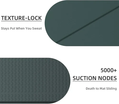 Miniatura 5 de Foldable Yoga Mat 0.32 inches Thick(8mm), SGS Certified POE Material, Non Slip, 71 x 24 inches, Foldable for Travel, Pilates, Camping, Environmental