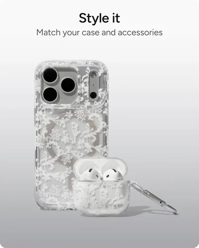 Miniatura 6 de ZAGG Funda con mosquetón para AirPods 4 – Funda protectora compatible con carga inalámbrica – Protección contra caídas de 360°, polvo y arañazos
