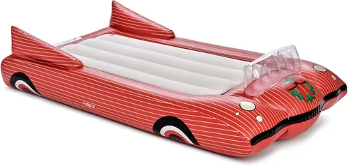 Miniatura 9 de FUNBOY Cama de viaje infantil azul inflable y colchón. Perfecta para fiestas de pijamas. Incluye bolsa de almacenamiento y transporte, individual