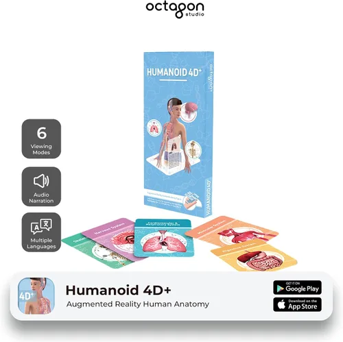 Miniatura 4 de Octagon Studio Tarjetas 4D humanoides para aprendizaje STEM en casa