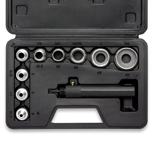 NEIKO 02614A Conjunto intercambiable de perforadoras de agujeros huecos grandes, 10 piezas, herramienta para hacer arandelas, juego de perforadoras