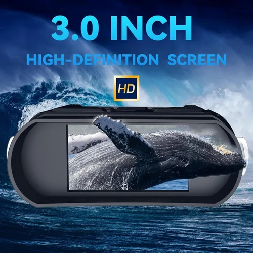 Miniatura 5 de Gafas de visión nocturna con 32 GB para oscuridad total, prismáticos digitales de visión nocturna infrarroja con pantalla HD de 3 pulgadas