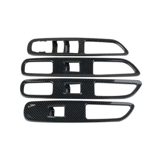 Miniatura 5 de Cubierta de fibra de carbono para panel de interruptor de elevación de ventana para GMC Terrain 2018-2024
