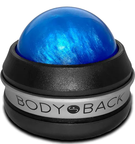 Body Back Rodillo de Masaje Manual con Bola | Rodillo de Tejido Profundo y Bola Lacrosse - Masajeador de Mano para Músculos Adoloridos y Dolor en