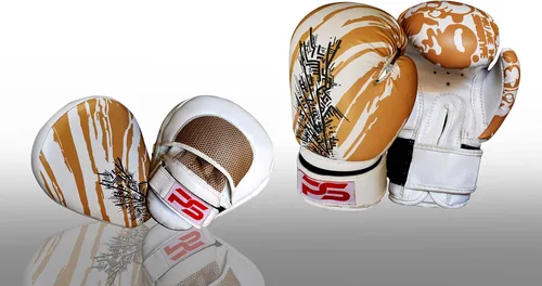Miniatura 2 de Prime Sports Guantes de boxeo para niños, MMA, Muay Thai, Kickboxing y saco de boxeo, guantes de enfoque con gancho y almohadillas de boxeo Jab, MMA