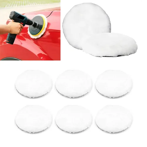Miniatura 7 de 8 piezas de almohadillas de pulido de 5 pulgadas para almohadillas de pulido orbital de 5" con gancho y bucle de Swagwert