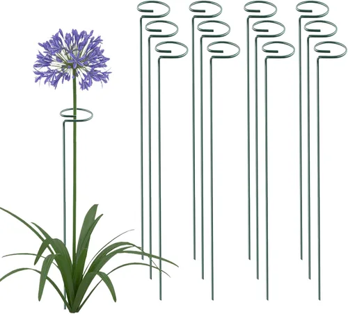 Thealyn Paquete de 20 aros de soporte para plantas de 36 pulgadas, para jardín, de un solo tallo, para flores, orquídeas, tomates, peonía, lirio, 36