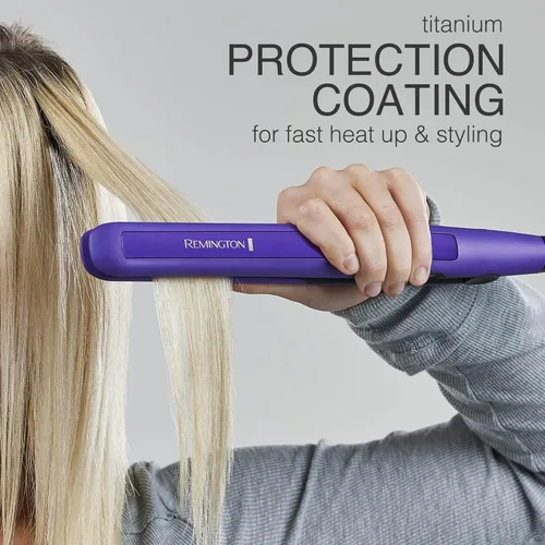 Miniatura 5 de Remington Plancha plana de 1 pulgada, alisador de pelo con tecnología antiestática, calentamiento de 30 segundos y apagado automático de 60 minutos