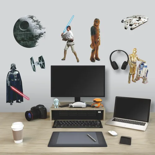Miniatura 2 de RoomMates Star Wars Clásico Adhesivos de Pared Desprendibles y Pegables, Multicolor