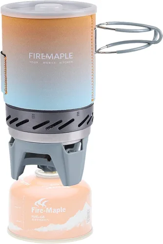 Fire-Maple "Estrella Fija 1" Sistema de Cocina Personal | Sistema de Estufa con Quemador de Olla/Chorro y Encendido Eléctrico | Ideal para Multi