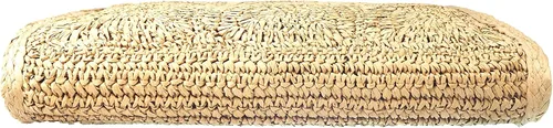 Miniatura 6 de Bolso vintage de paja tejida a mano, estilo bohemio, grande, con pajilla, elegante, casual, bolsa de hombro, bolsa de vacaciones de ratán