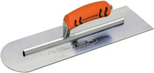 Miniatura 2 de Kraft Tool CF284PF - Paleta de cemento con parte trasera cuadrada de extremo redondo con mango ProForm, 14 x 4 pulgadas