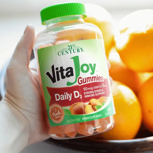Miniatura 4 de 21st Century Daily D - Gomitas con sabor a fruta, 120 gomitas, paquete de 3