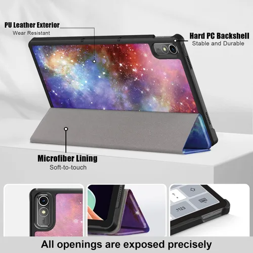 Miniatura 4 de Funda para Lenovo Tab P11 Gen 2 de 11.5 pulgadas 2023, funda ligera y delgada con soporte para Lenovo Tab P11 2ª generación Tablet TB350FU, Galaxy