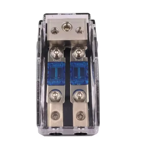 AFS - Bloque de distribución de portafusibles de 2 vías con fusible mini ANL de 60 A para el sistema de audio de automóvil, camión, barco u otros