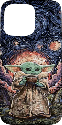 Miniatura 31 de Star Wars: The Mandalorian The Child Starry Night Style - Carcasa para iPhone 17