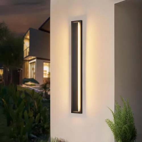 Miniatura 8 de tewei Aplique de Pared LED para Exteriores de Anochecer a Amanecer Iluminación Exterior, Accesorios de Iluminación Exterior Moderna Negro Mate Luces