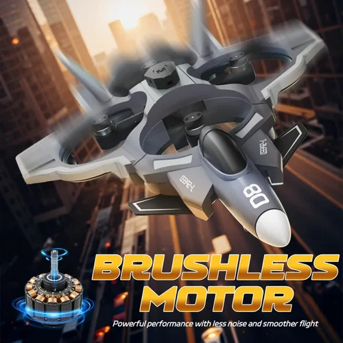 Miniatura 2 de Snugzy Avión RC con cámara, control remoto sin escobillas con pantalla de 360° Flip Fighter Jet Toy para niños de 8 a 16 años, juguetes de avión