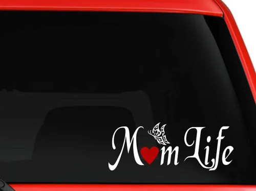 Miniatura 2 de Vinilo adhesivo para la vida de mamá, adhesivo para la vida de mamá, calcomanía para auto, camioneta, portátil, vaso Yeti para pared, ventana, Negro