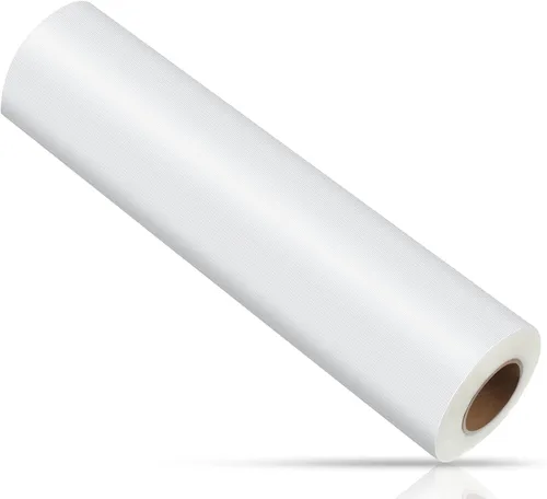 LIQWEI 1 rollo de estabilizador de bordado soluble en agua de lavado transparente de 12 pulgadas x 50 yardas, estabilizador de película de cobertura