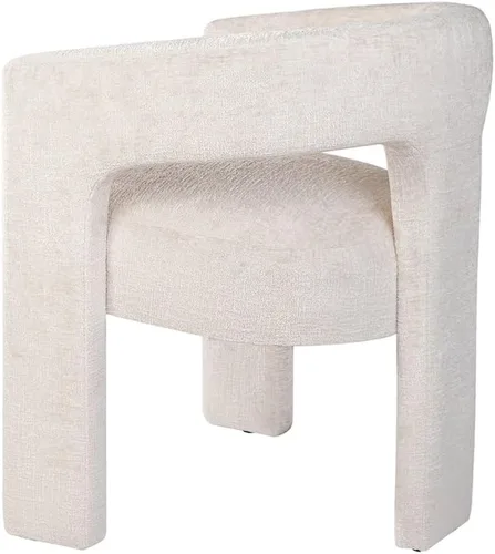 Miniatura 4 de Jofran Gwen - Silla decorativa tapizada de jacquard, moderna silla escultórica de felpa de lujo para comedor o sala de estar, sillas para sala