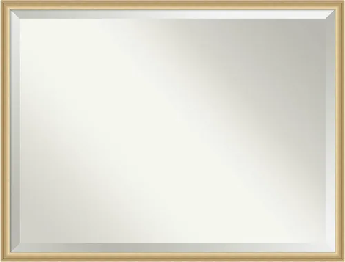 Miniatura 19 de Amanti Art Espejo de baño, espejo de pared dorado Florence para usar como espejo de tocador de baño sobre fregadero (21.75 x 17.75 pulgadas), espejo