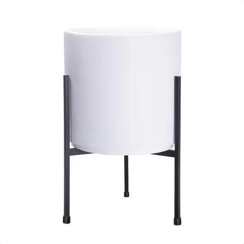 Miniatura 15 de Macetero moderno con soporte de metal de 8, 10, 12 y 14 pulgadas, para plantas