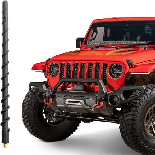 Miniatura 8 de Antena corta para Jeep Wrangler Gladiator Mojave Sahara Rubicon JK JL JT Unlimited Sport S Willys 4xe Accessories 2007-2025, antena de repuesto