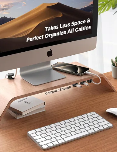 Miniatura 6 de JOYROOM - Paquete de 9 soportes magnéticos para cables ocultadores de cables adhesivos, organizador de cables para escritorio, mesita de noche, mesa