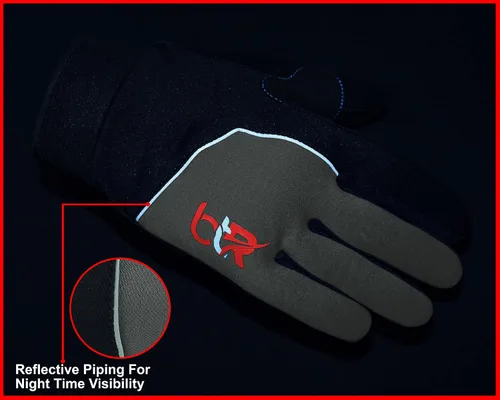 Miniatura 6 de BTR BORN TO RACE Guantes de ciclismo acolchados de dedo completo para montar en bicicleta de montaña, pantalla táctil, entrenamiento, bicicleta