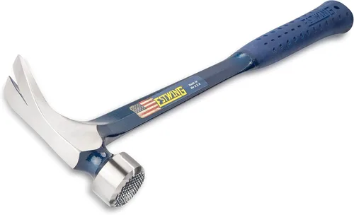 Miniatura 2 de ESTWING BIG BLUE Martillo de Carpintería - 25 oz Garra Rip Recta con Construcción de Acero Forjado y Agarre de Reducción de Impactos - E3-25SM