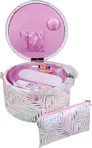 Miniatura 8 de SINGER Cesta de Costura Grande Redonda Premium con Bolsa de Cremallera a Juego y Kit de Costura de Emergencia 30% Más Volumen de Almacenamiento