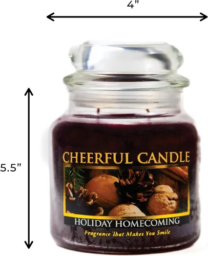 Miniatura 5 de A Cheerful Giver - Vela perfumada en tarro de vidrio para fiestas (16 onzas) con tapa y fragancia fiel a la vida, fabricada en Estados Unidos