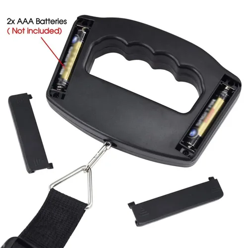 Miniatura 7 de Paquete de 3 básculas de equipaje, báscula de equipaje de 110.2 lbs110 libras con retroiluminación de pantalla LCD, correa de hebilla portátil