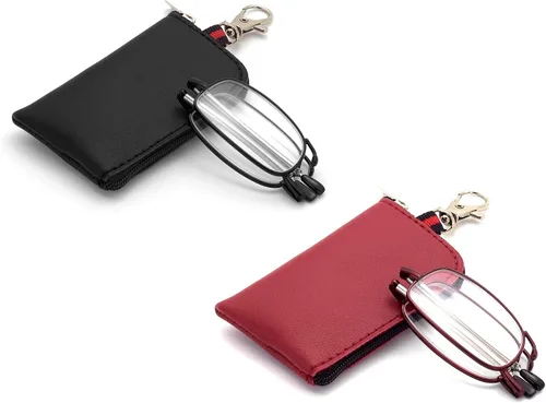 Miniatura 10 de Folding Reading Glasses, Key Chain Bag Readers Compact Easy Carry Readers Glasses