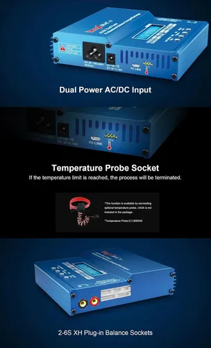 Miniatura 3 de iMAX B6AC V2 AC/DC Dual Power Cargador de equilibrio profesional Descargador 50W 6A para 1-6S LiHV LiPo Li-ion Life, 1-15S NiMH NiCD, 2-20V Pb